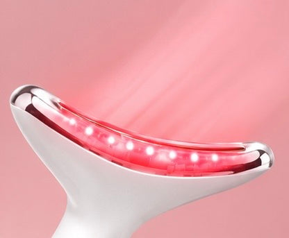 Masajeador Facial y de Cuello con Luz LED – Cuidado de la Piel en Casa