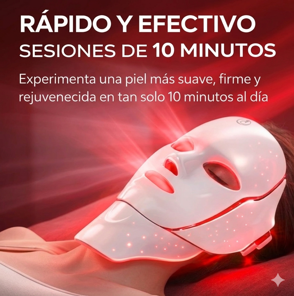 DermaLux Led Mascarilla Rejuvenecedora + Sérum GRATIS
