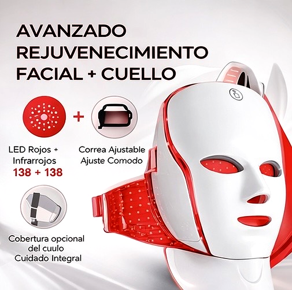 DermaLux Led Mascarilla Rejuvenecedora + Sérum GRATIS